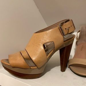 Michael Kors tan heels